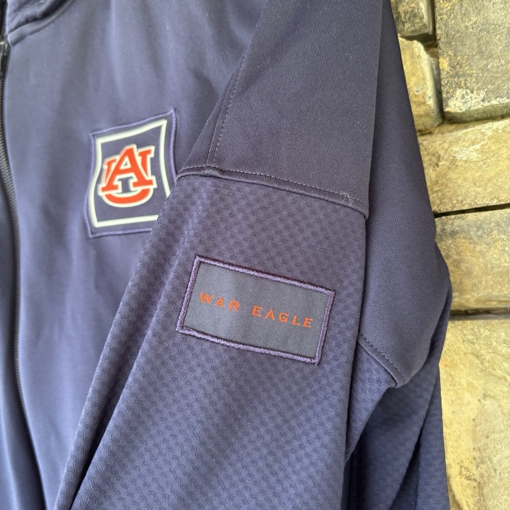 Auburn Tigers Under Armour Full Zip Jacket Embroidered Navy Medium Hoodie - Picture 5 of 7
